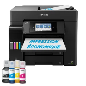 Imprimante multifonction professionnelle EPSON EcoTank avec ses flacons d'encre rechargeables
